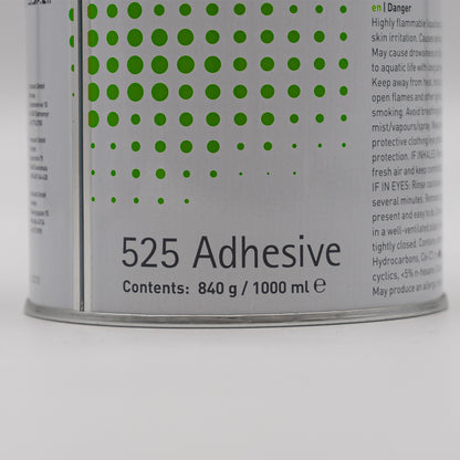 525 Adhesive Schriftzug auf Armaflex Kleberdose für Kautschukdämmung