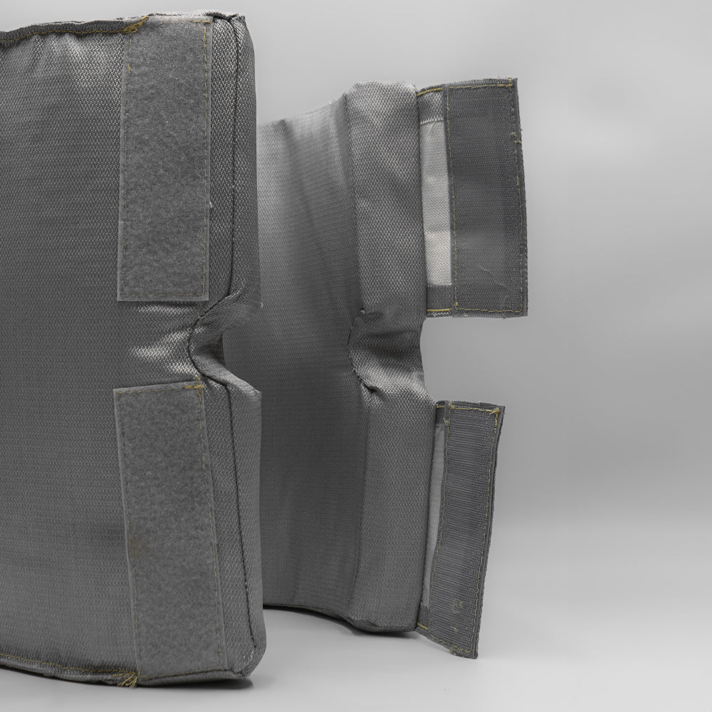 Gewebedämmkappe Flanscharmatur und Ventile offen