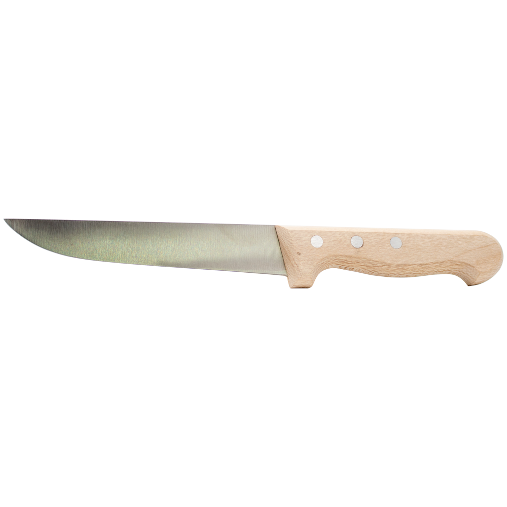 Mattetnmesser-spitz-Form-B200mm-holzgriff-seite