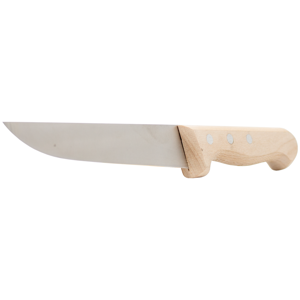 Mattetnmesser-spitz-Form-B200mm-holzgriff-schräg